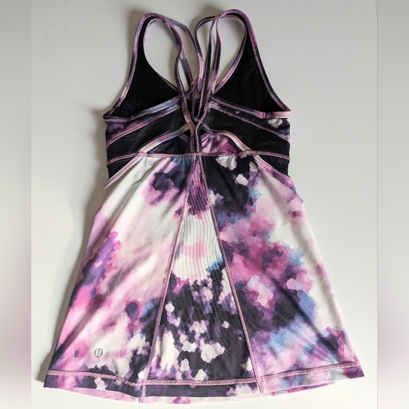 Lululemon Strap It Like It's Hot Tank Blooming Pixie Purple & Black - Size 4 - Picture 3 of 8